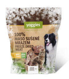 Yoggies Mrazem sušená krůtí játra 85g